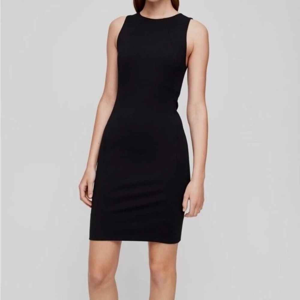 Aritzia Babaton Black Miguel Sheath Ponte Dress, Size 10